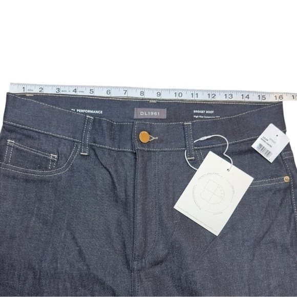 DL1961 Women’s Bridget Bootcut High Rise Instasculpt Jeans Indigo Coated Size 29 - Picture 14 of 14